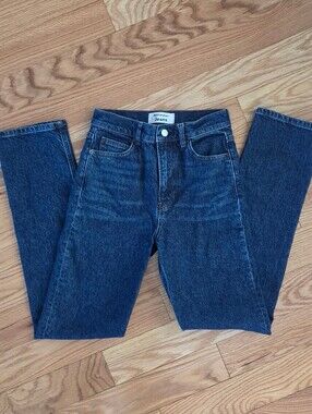 Reformation Fitted/Straight Liza Jeans - Huntington Wash